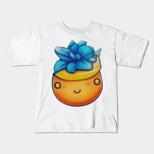 Hypnotic orange Kids T-Shirt by Sheptylevskyi